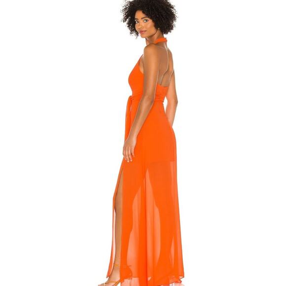 NBD Victoria Gown in Tangerine NWT Size Small - Picture 3 of 3